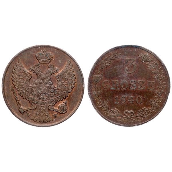 3 Grosze 1840 MW.