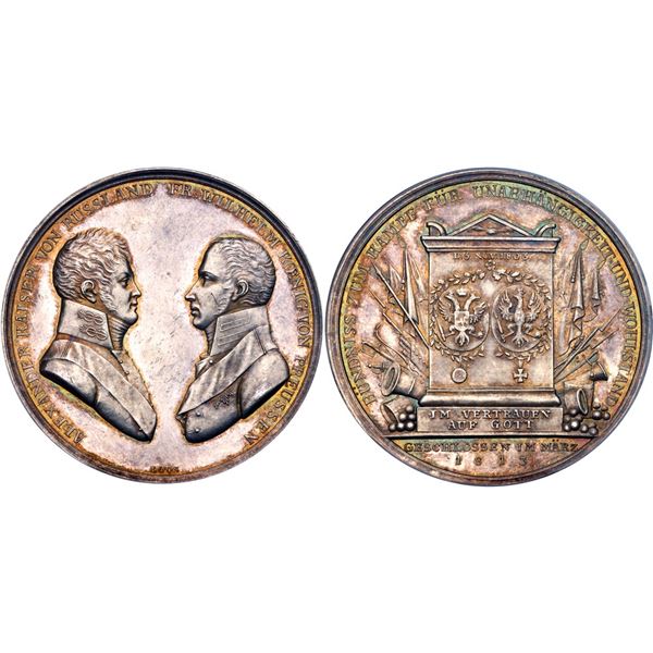 Alliance of Russia and Prussia against France, 1813.