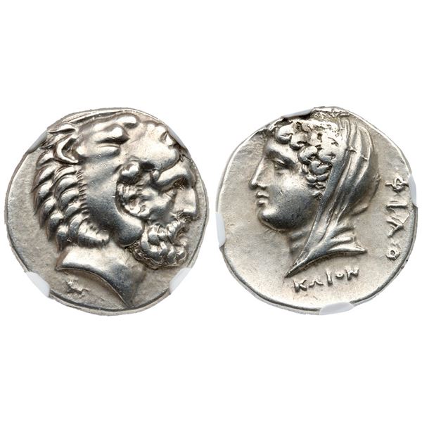 Islands off Caria. Kos. Silver Didrachm (6.92 g), ca. 345-340 BC.