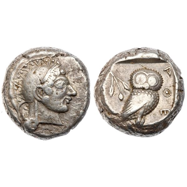 Attica. Athens. Silver Tetradrachm (17.14 g), 500/490-485/0 BC.