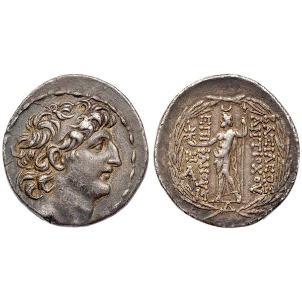 Seleukid Kingdom. Antiochos VIII Epiphanes (Grypos), 121/0-97/6 BC. Silver Tetradrachm (16.39 g).
