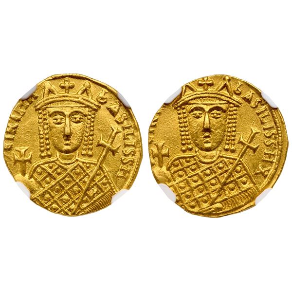 Irene (AD 797-802). Gold Solidus (4.36 g). Constantinople.