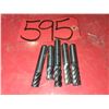 Image 1 : Lot(5) of assorted Solid Carbide End Mill 1/2"
