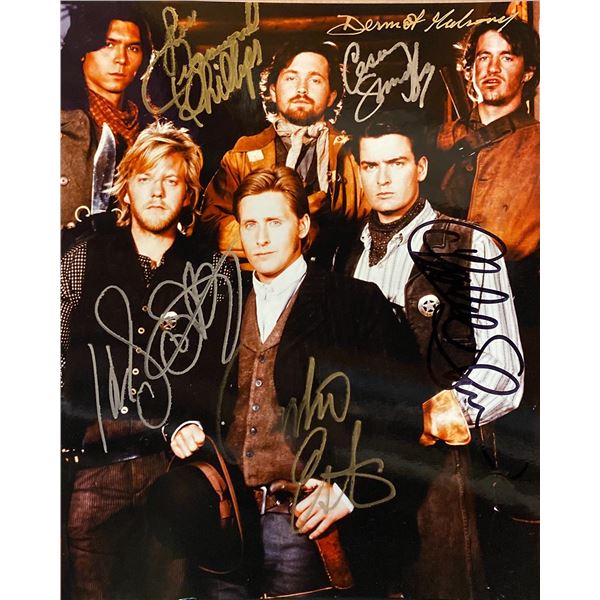 Young Guns cast signed movie photo