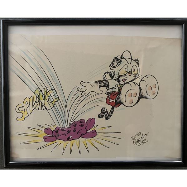 Joshua Quagmire signed hand drawn sketch