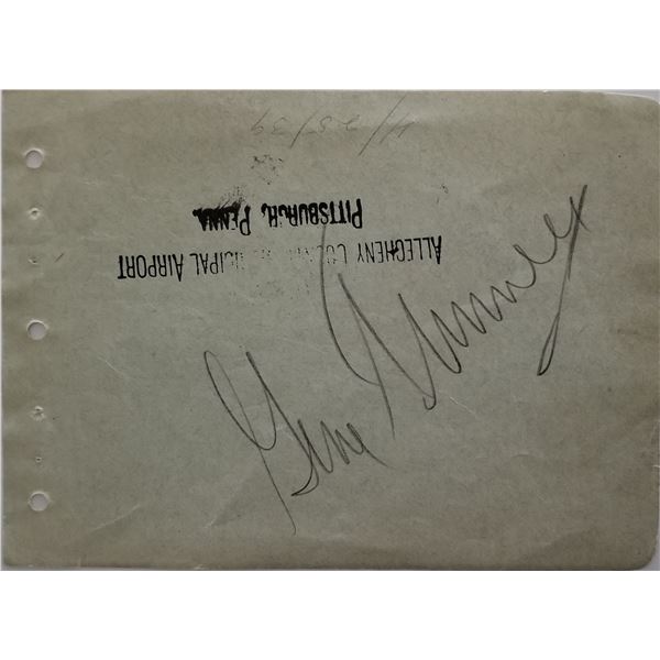 Boxer Gene Tunney signature cut