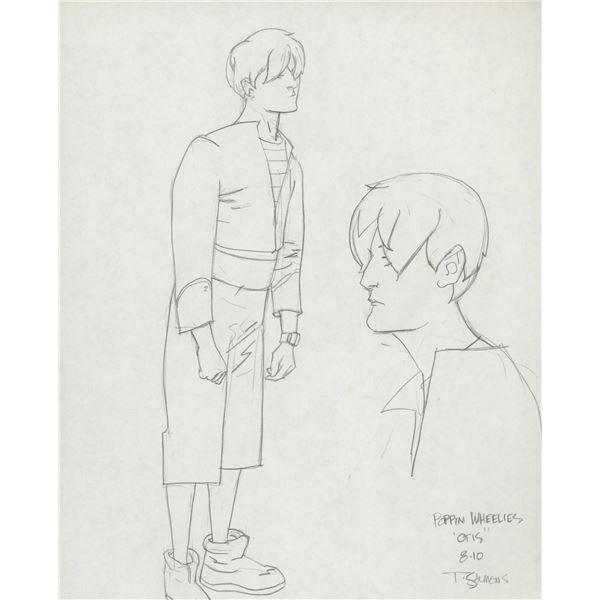 Tony Salmons original signed sketch