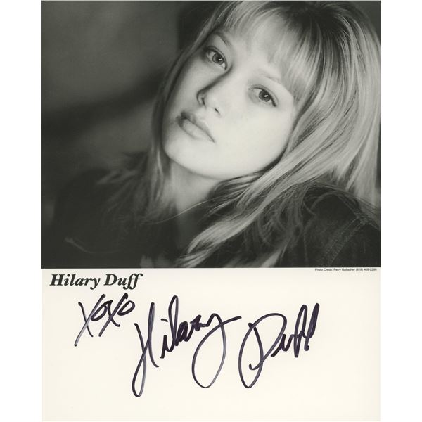 Hilary Duff signed photo
