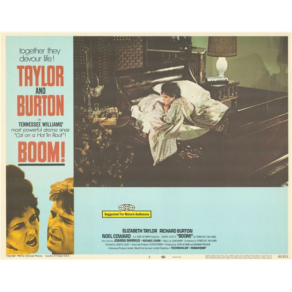 Boom!  1968 original vintage lobby card