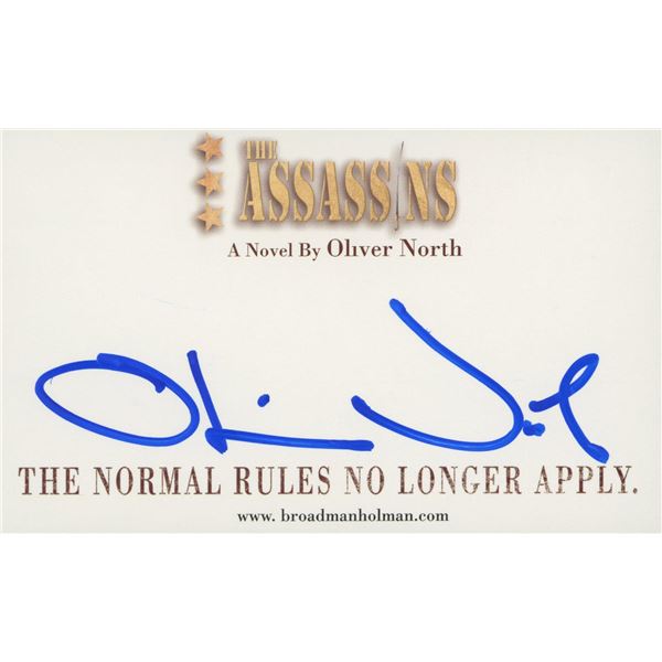 Oliver North signature cut