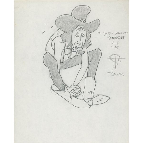 Tony Salmons original signed sketch