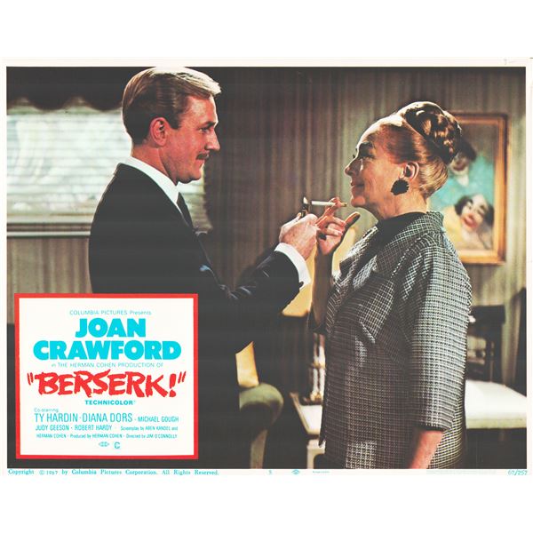 Berserk! 1967 original vintage lobby card
