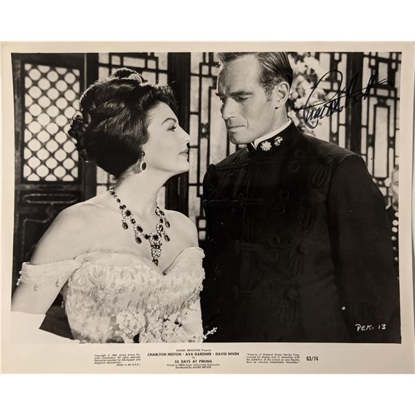 Charlton Heston signed photo