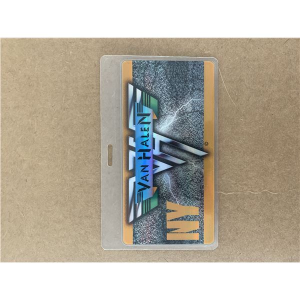 Van Halen NY backstage pass