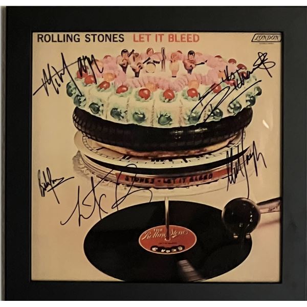 Rolling Stones facsimile signed framed Let it Bleed reprint