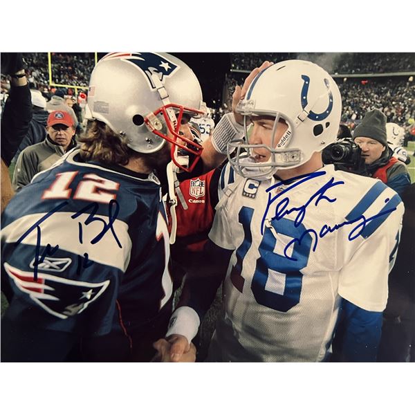 Tom Brady / Peyton Manning signed photo