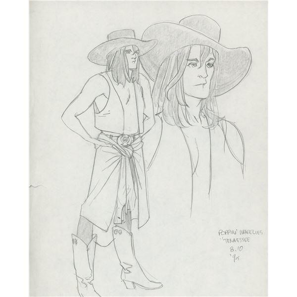 Tony Salmons original signed sketch