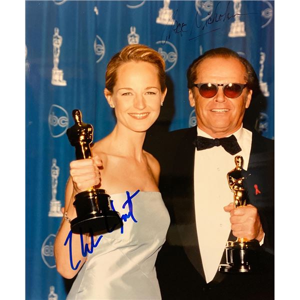As Good as It Gets Jack Nicolson and Helen Hunt signed Oscars photo
