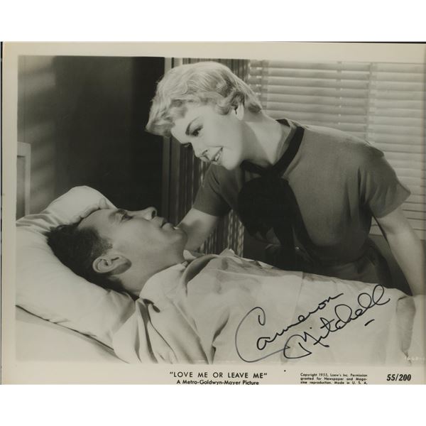 Cameron Mitchell signed "Love Me or Leave Me" movie photo