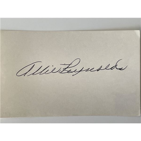 NY Yankees Allie Reynolds original signature