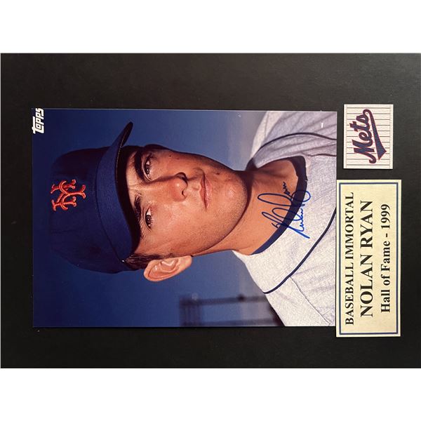 Nolan Ryan signed photo
