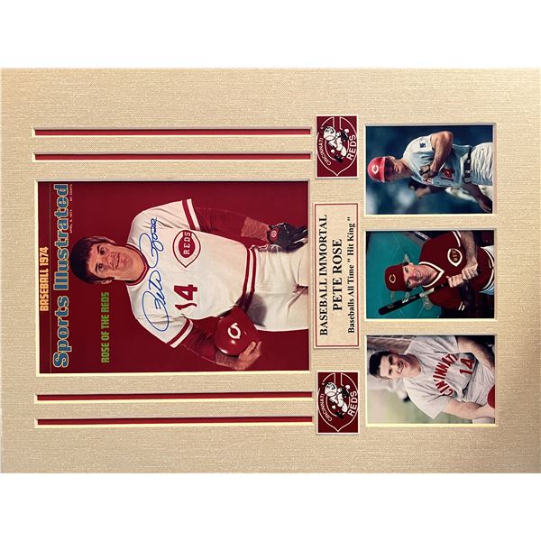 Pete Rose signed photo