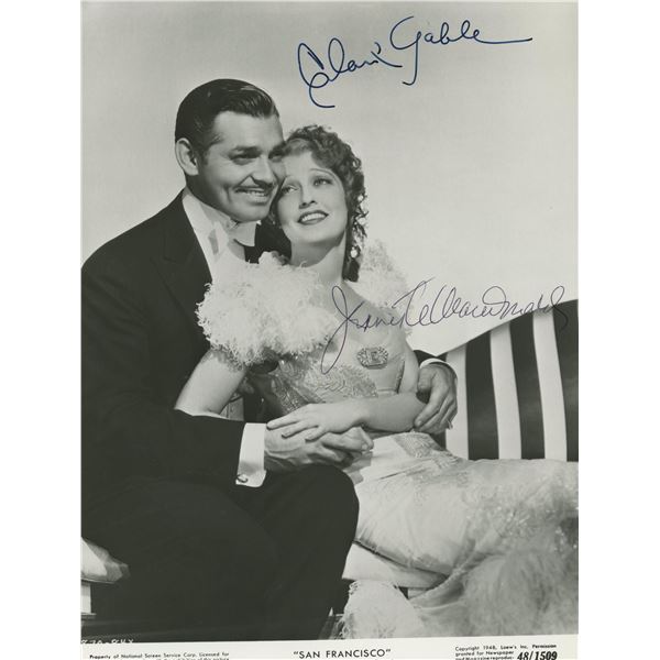 San Francisco signed  Clark Gable movie photo. GFA Authenticated