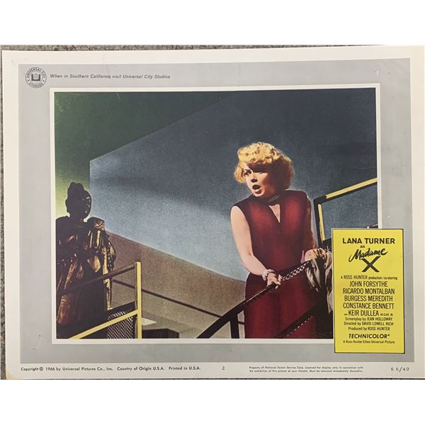 Madam X 1966 original lobby card set