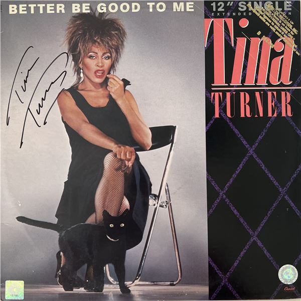 Tina Turner 12 inch signed "Better Be Good To Me" single album