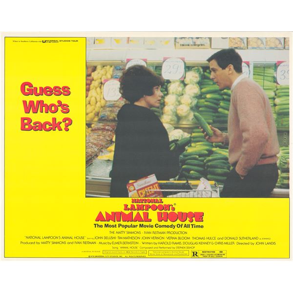 National Lampoon's Animal House 1978 original vintage lobby card