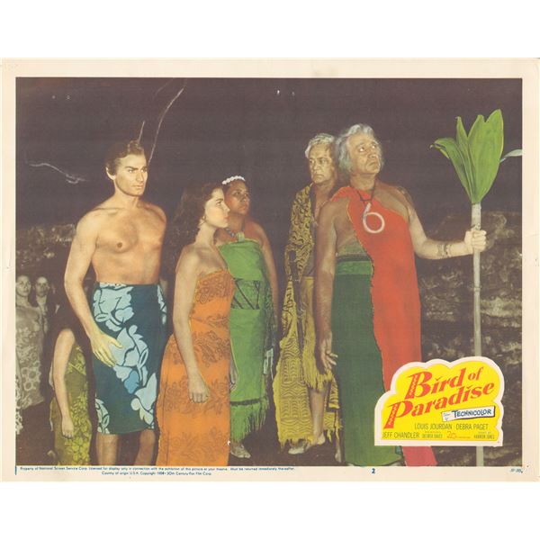 Bird of Paradise 1950 original vintage lobby card