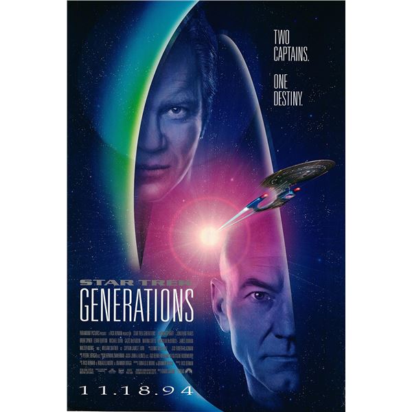 Star Trek Generations 1994 original one sheet movie poster