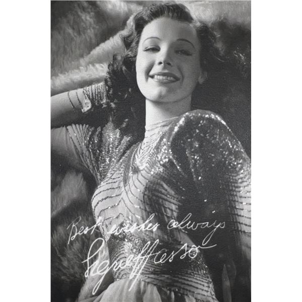Signe Hasso facsimile signed photo. 3x5 inches