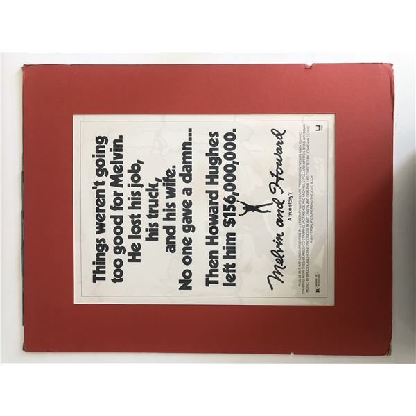 Melvin and Howard Movie Poster