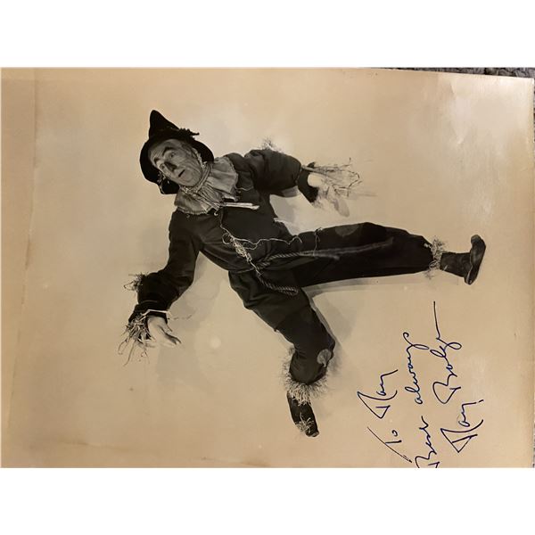Ray Bolger Wizard of Oz signed photo