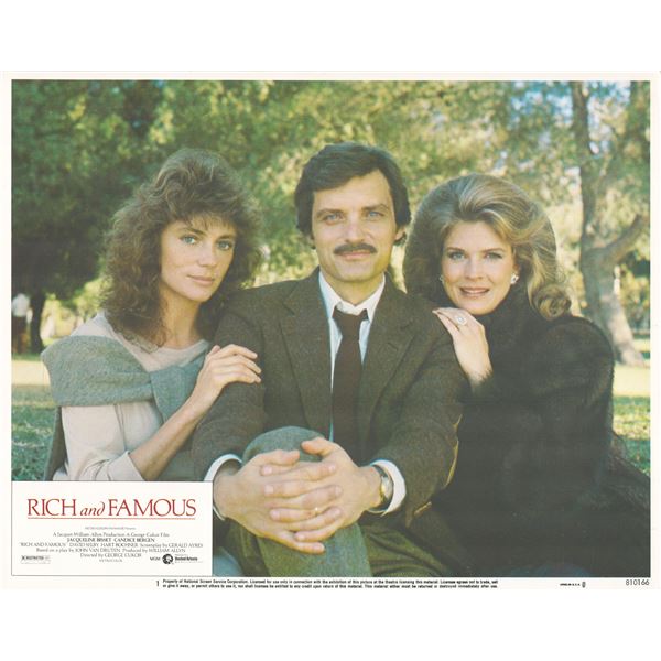 Rich and Famous 1981 original vintage lobby card