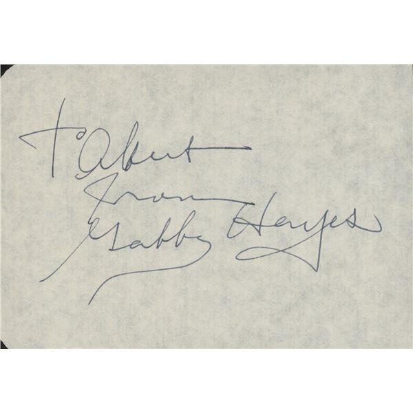 Gabby Hayes Western film star signed note