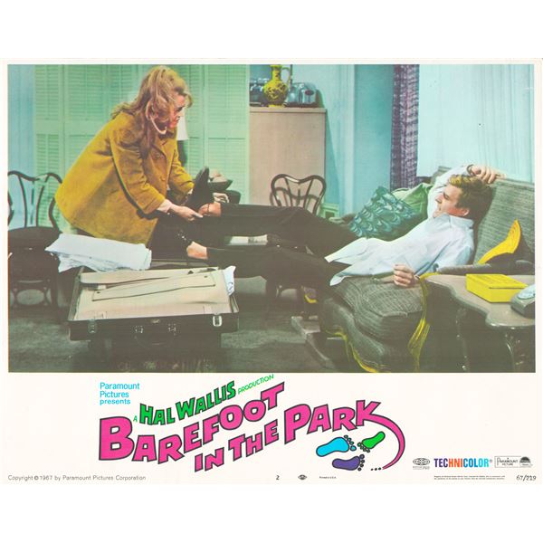Barefoot in the Park 1967 original vintage lobby card