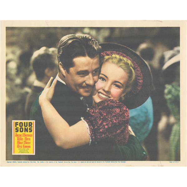 Four Sons  1940 original vintage lobby card