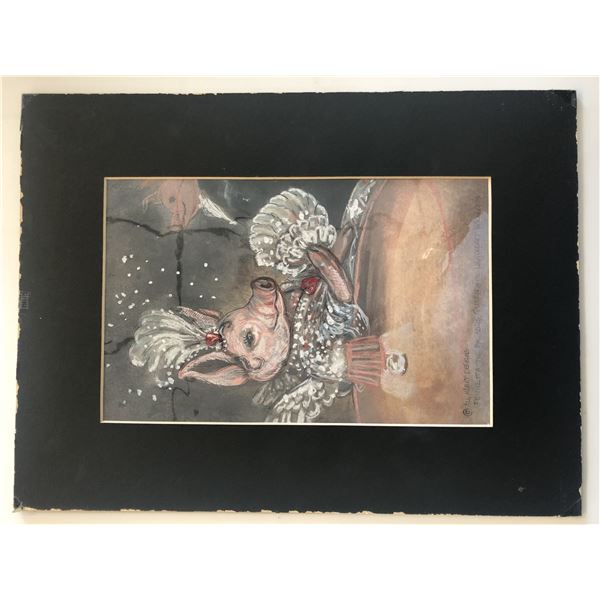 Fennetta the Pigasus - Queen of the Lightheart Ballroom - All Heart Designs Original Art