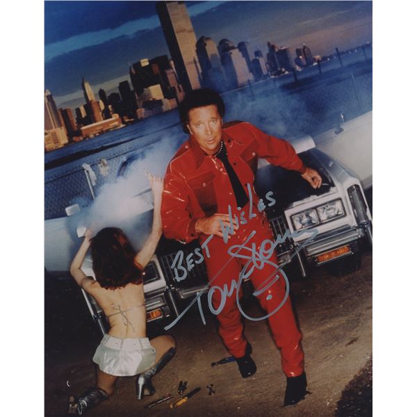 Tom Jones signed photo. GFA Authenticated