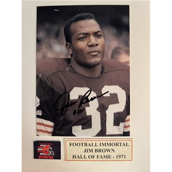 Jim Brown signed photo