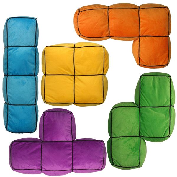 5X EXTRA LARGE 3D TETRIS PILLOWS UNUSED
