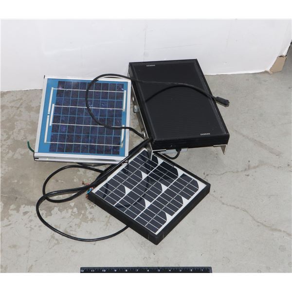 LOT OF 3 SMALL USED SOLAR PANELS
