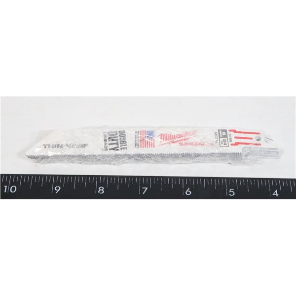 LOT OF 10 - MILWAUKEE SAWZALL BLADES 6" 24 TPI