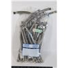 Image 1 : LOT OF 30 BRAIDED FAUCET SUPPLY HOSES