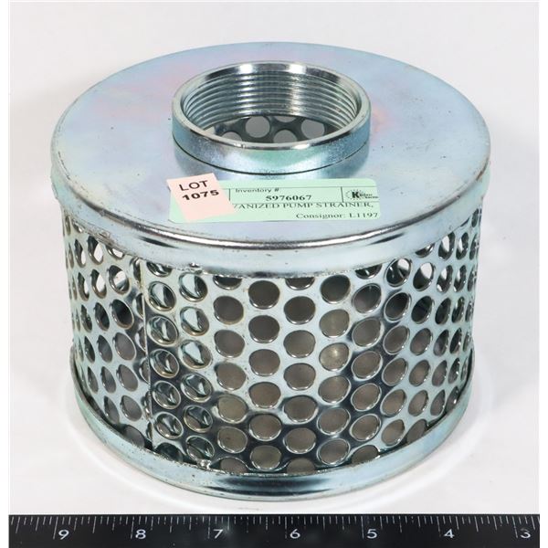 2" GALVANIZED PUMP STRAINER, NEW