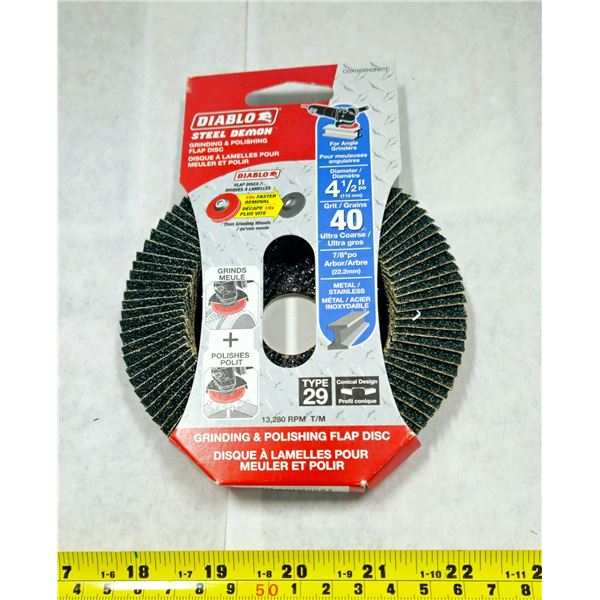 NEW DIABLO GRINDING POLISHING DISC 40 GRIT