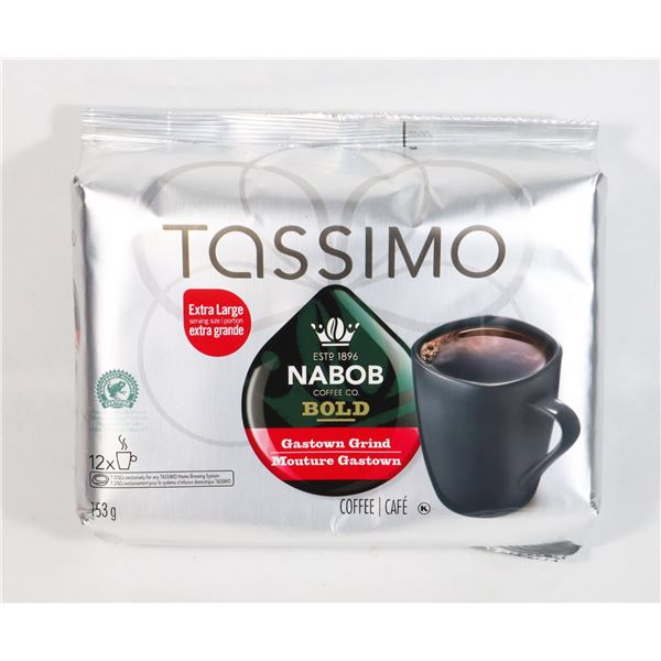 TASSIMO 12 PACK COFFEE PODS NABOB BOLD