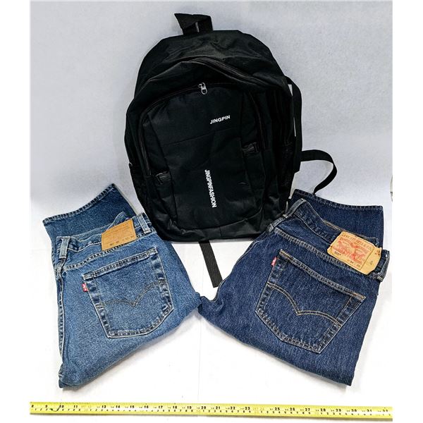 2 X NEW LEVIS 501 MENS JEANS WASHED ONCE NOT WORN